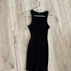 Lulu's Classic Black Mini Dress